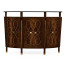 Brown mahogany registration desk (small)