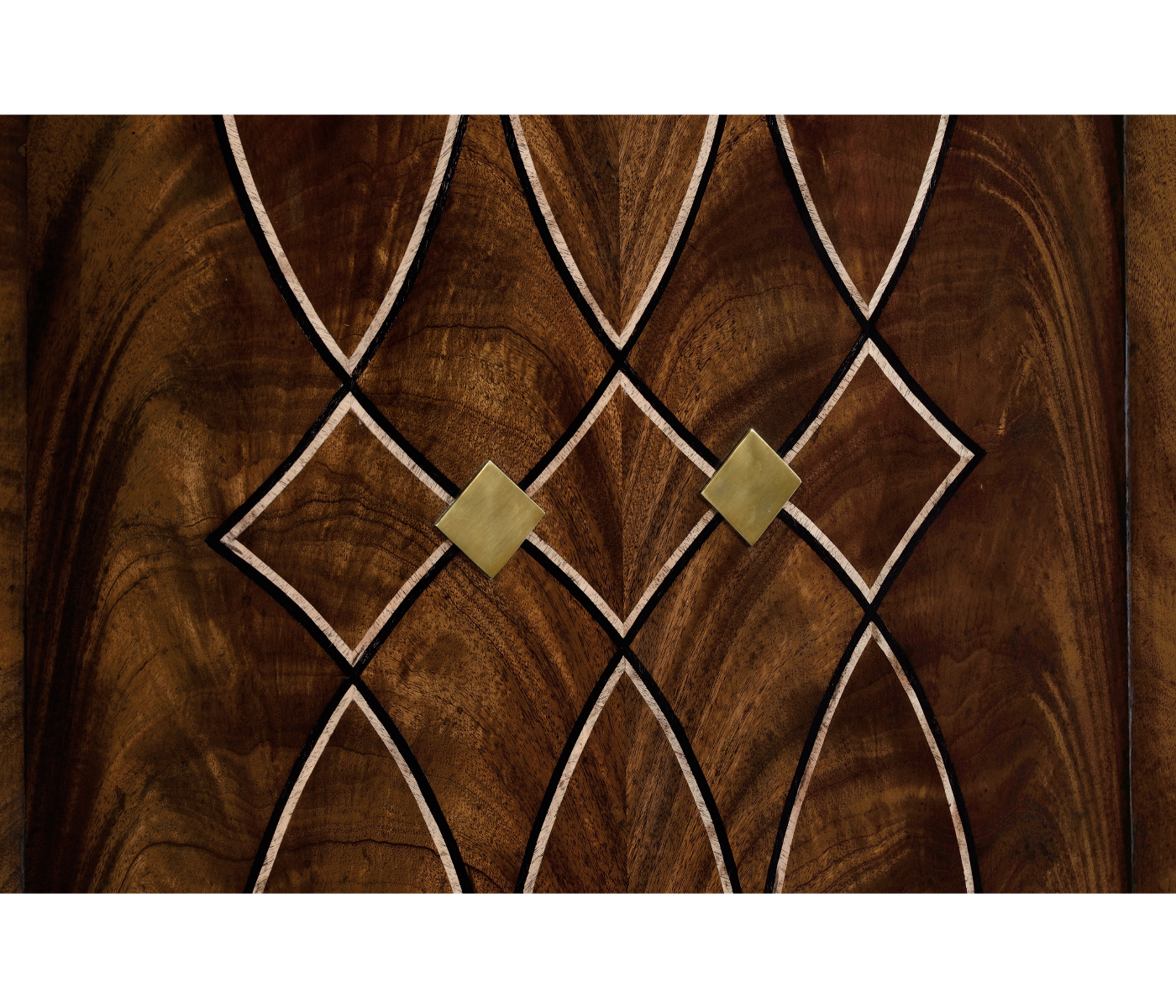 Brown mahogany registration desk (small)