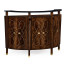 Brown mahogany registration desk (small)