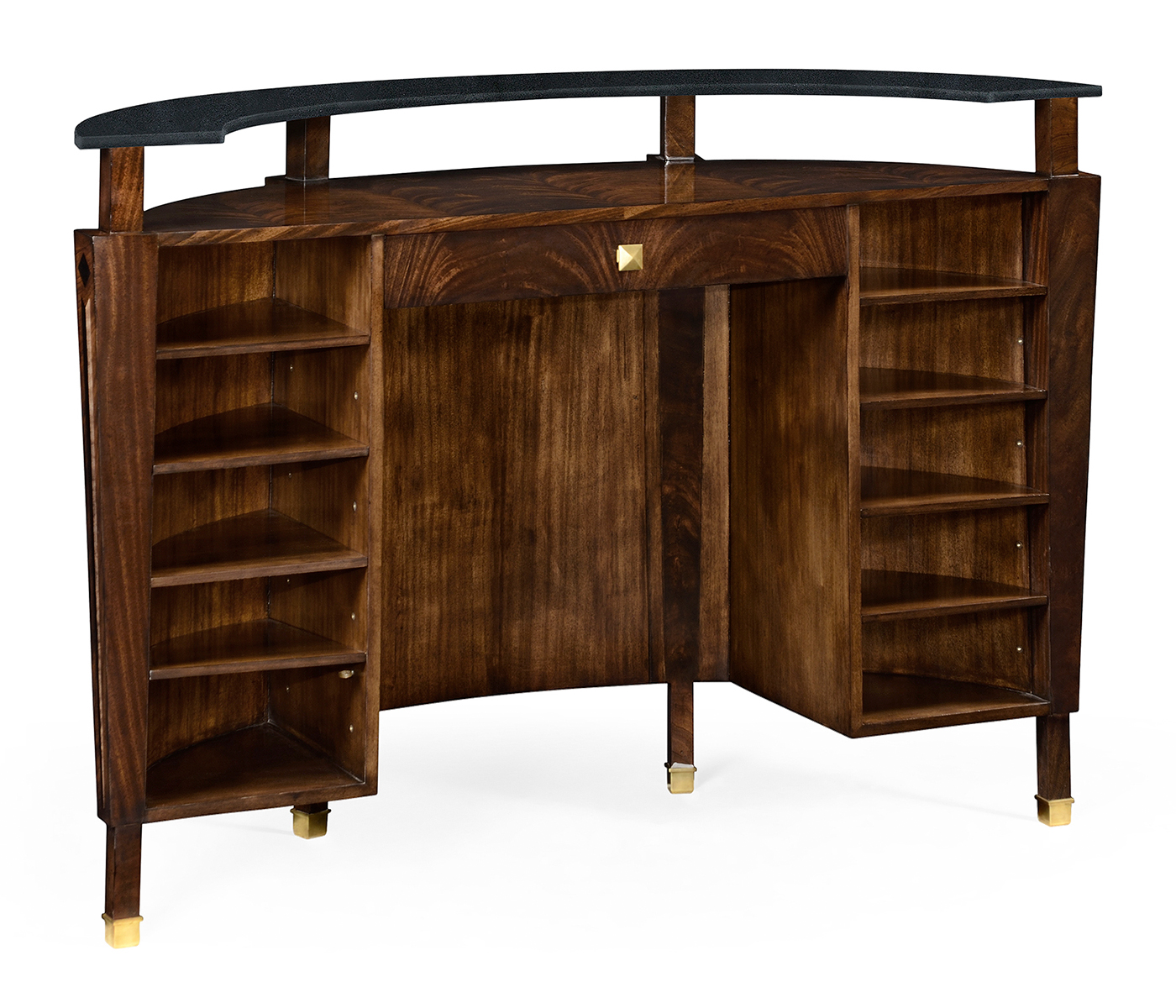 Brown mahogany registration desk (small)