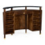 Brown mahogany registration desk (small)