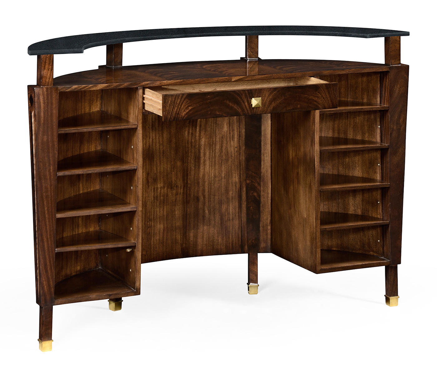 Brown mahogany registration desk (small)