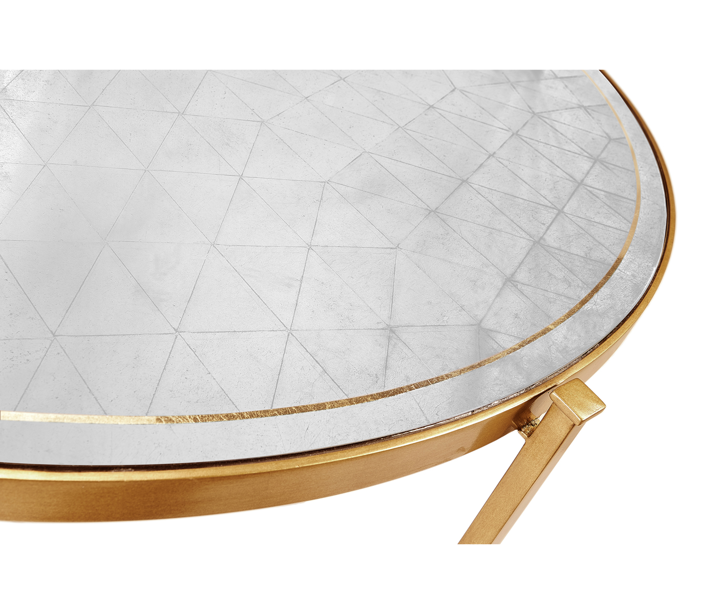 Églomisé Glass Gilded Coffee Table