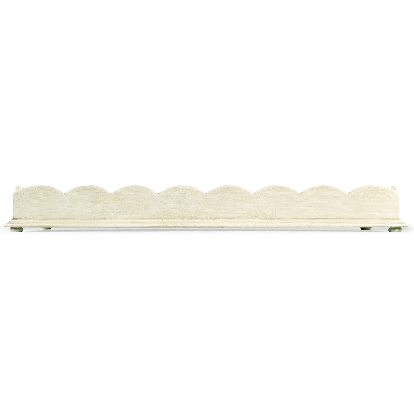 Large Scallopped Linen Tray