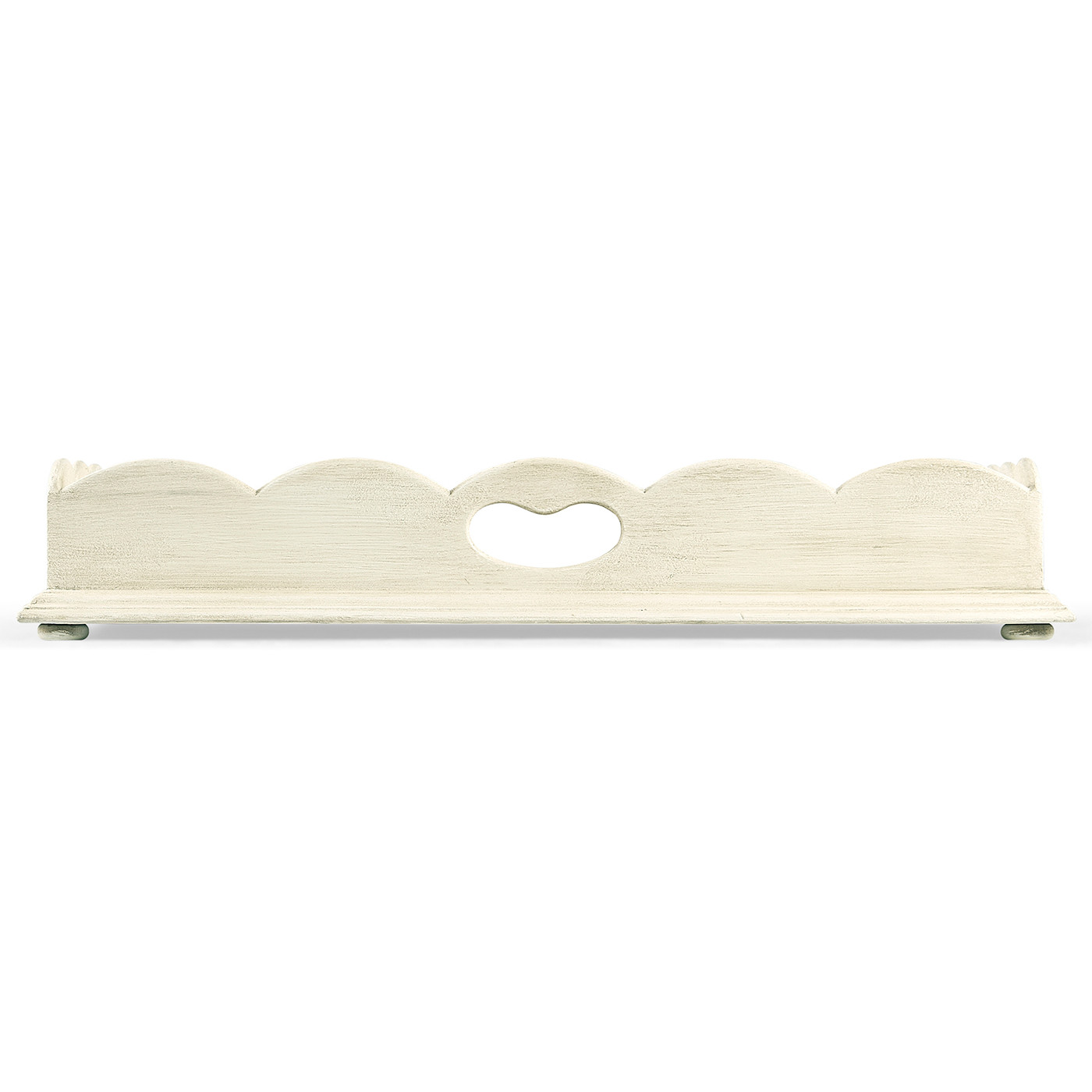 Large Scallopped Linen Tray