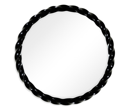 45'' Black Twisted Mirror
