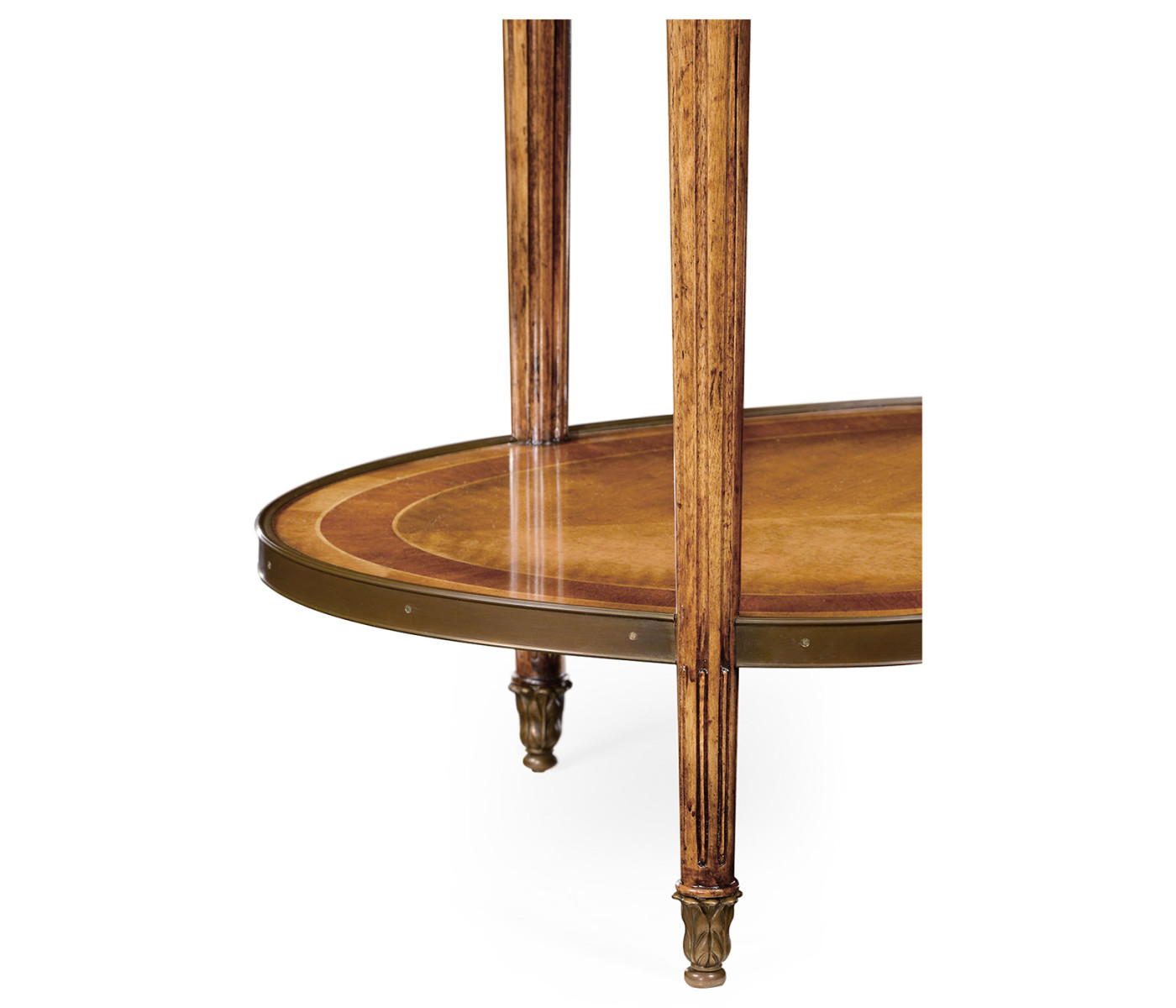 Sheraton Style Swagged Oval Side Table
