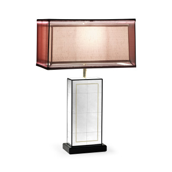 Rectangular Églomisé Table Lamp