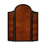 Art Deco style full length triple dressing mirror (Satin)