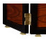 Art Deco style full length triple dressing mirror (Satin)