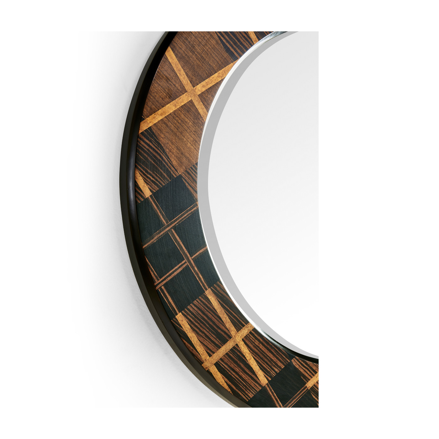 Hand Inlaid Tartan Porthole Mirror 28