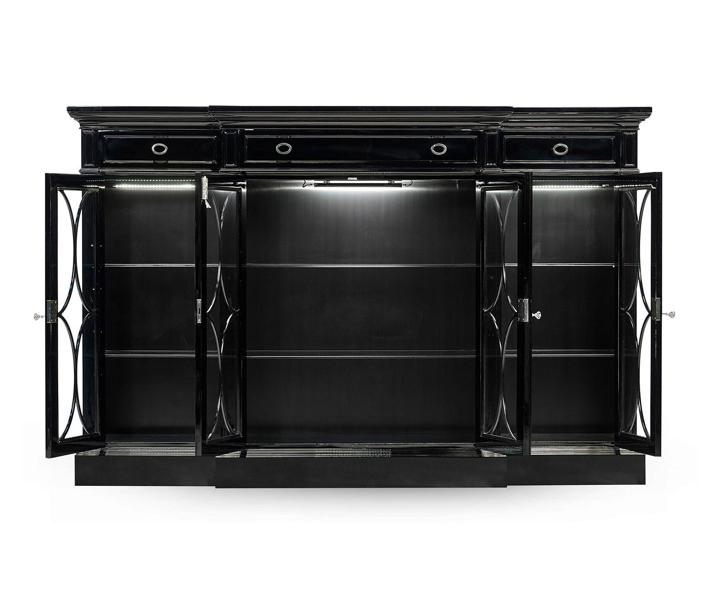 Madison Four Door Breakfront Display Cabinet