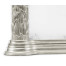 Carved and water gilded silver leaf overmantle mirror