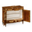 Fine mahogany side cabinet with pictorial marquetry of Paris and Helen