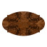 Oval Black Barleytwist Quatrefoil Coffee Table