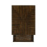 Macassar Ebony End Table with White Brass Detail
