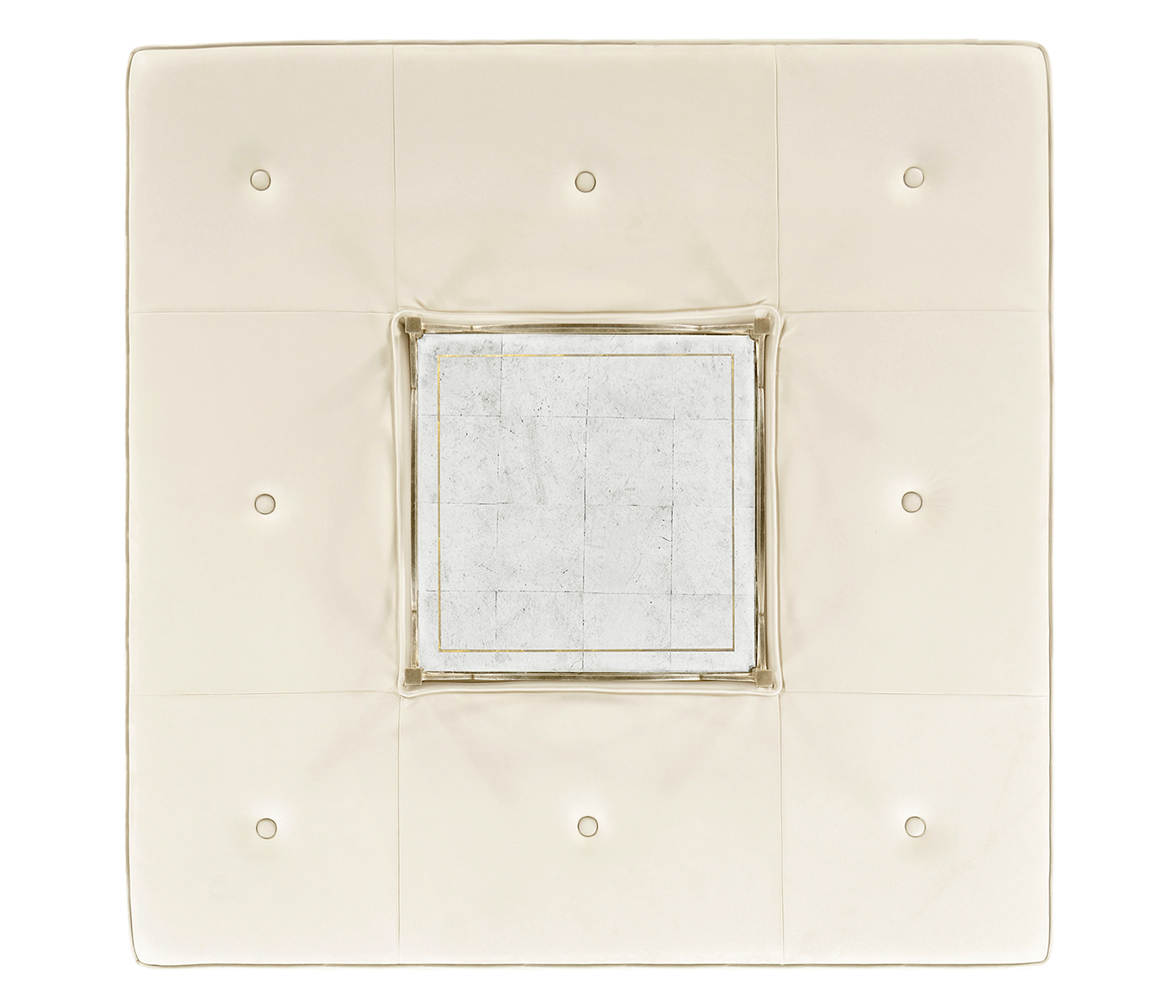 Églomisé and Silver Iron Cocktail Ottoman