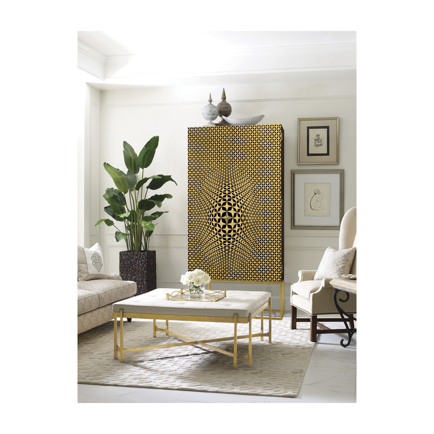 Rustic Walnut Square Side Table with Wrought Iron Base