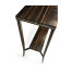 Macassar Ebony Narrow Console with White Brass Detail