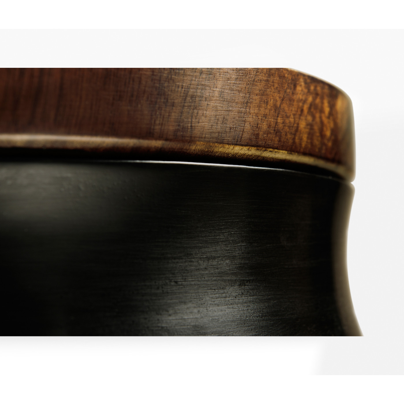 Black Barleytwist Quatrefoil Side Table