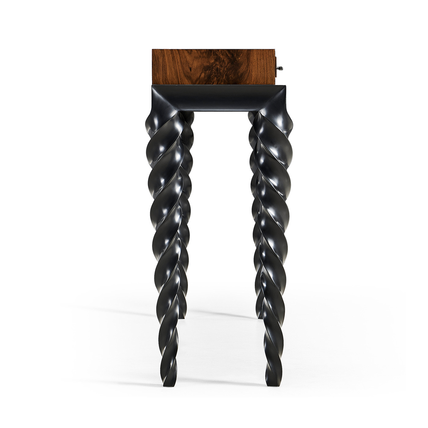 Black Barleytwist Console Table with Drawers
