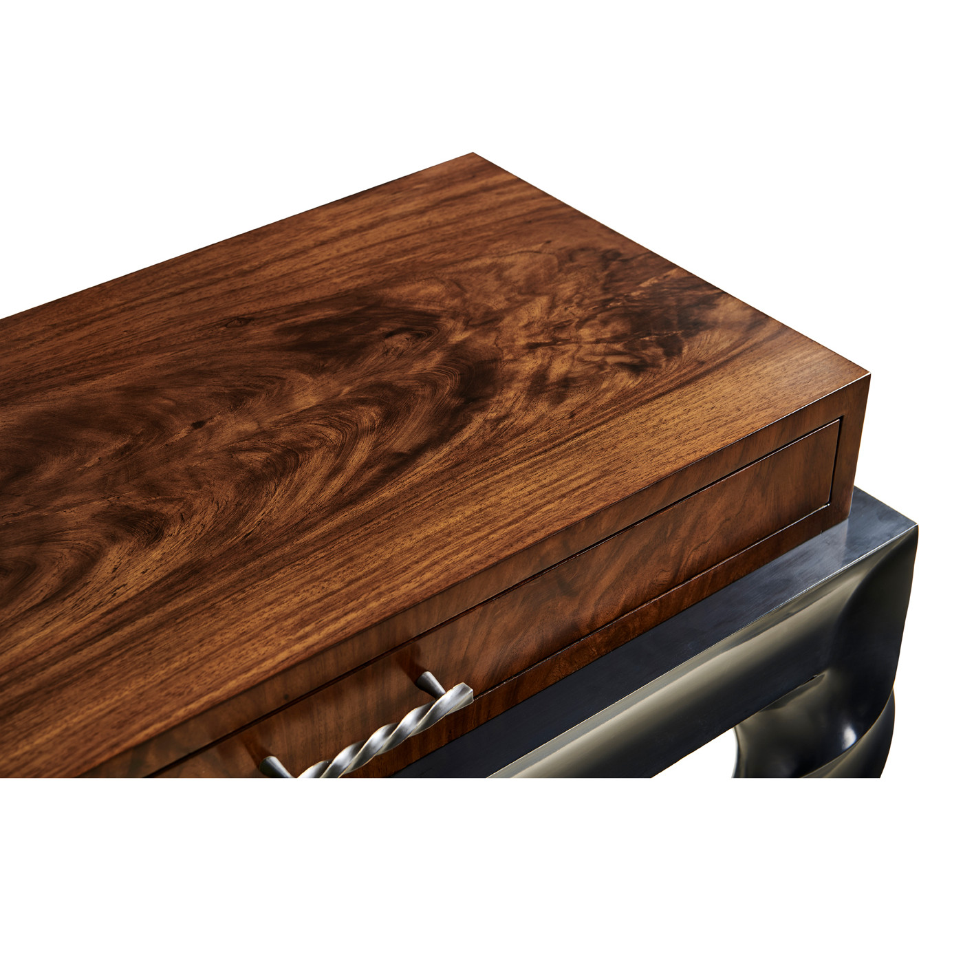 Black Barleytwist Console Table with Drawers