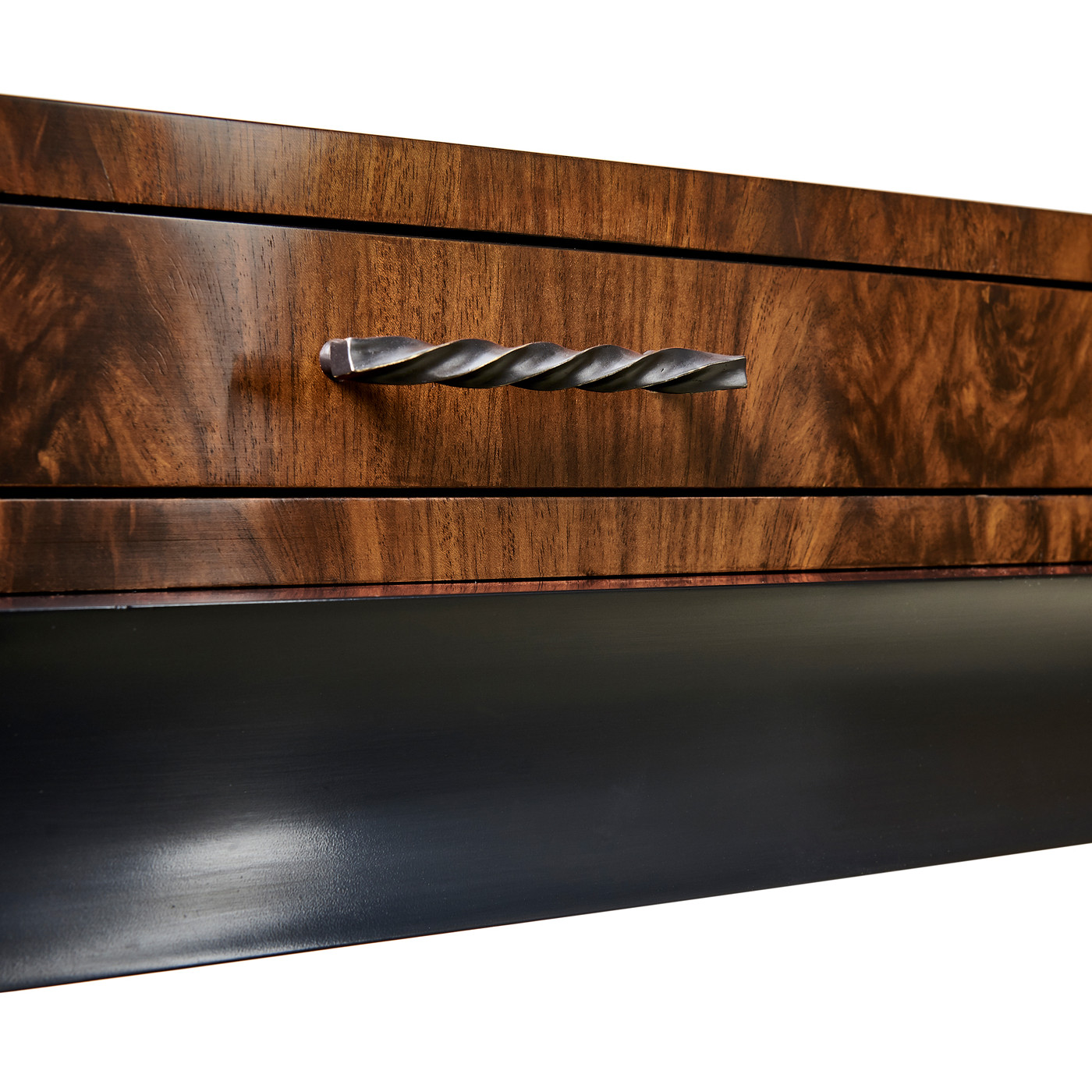 Black Barleytwist Console Table with Drawers