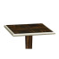 Macassar Ebony Martini Table with White Brass Detail