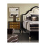 Macassar Ebony Table Lamp with White Brass Inlay