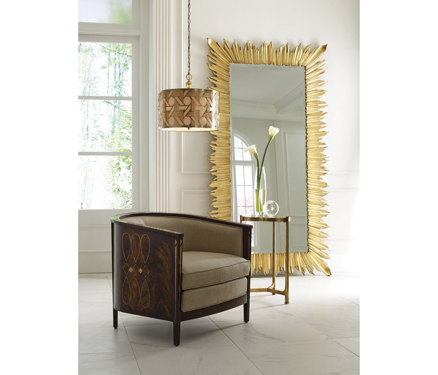 Knightbridge Antique Mahogany Tub Chair