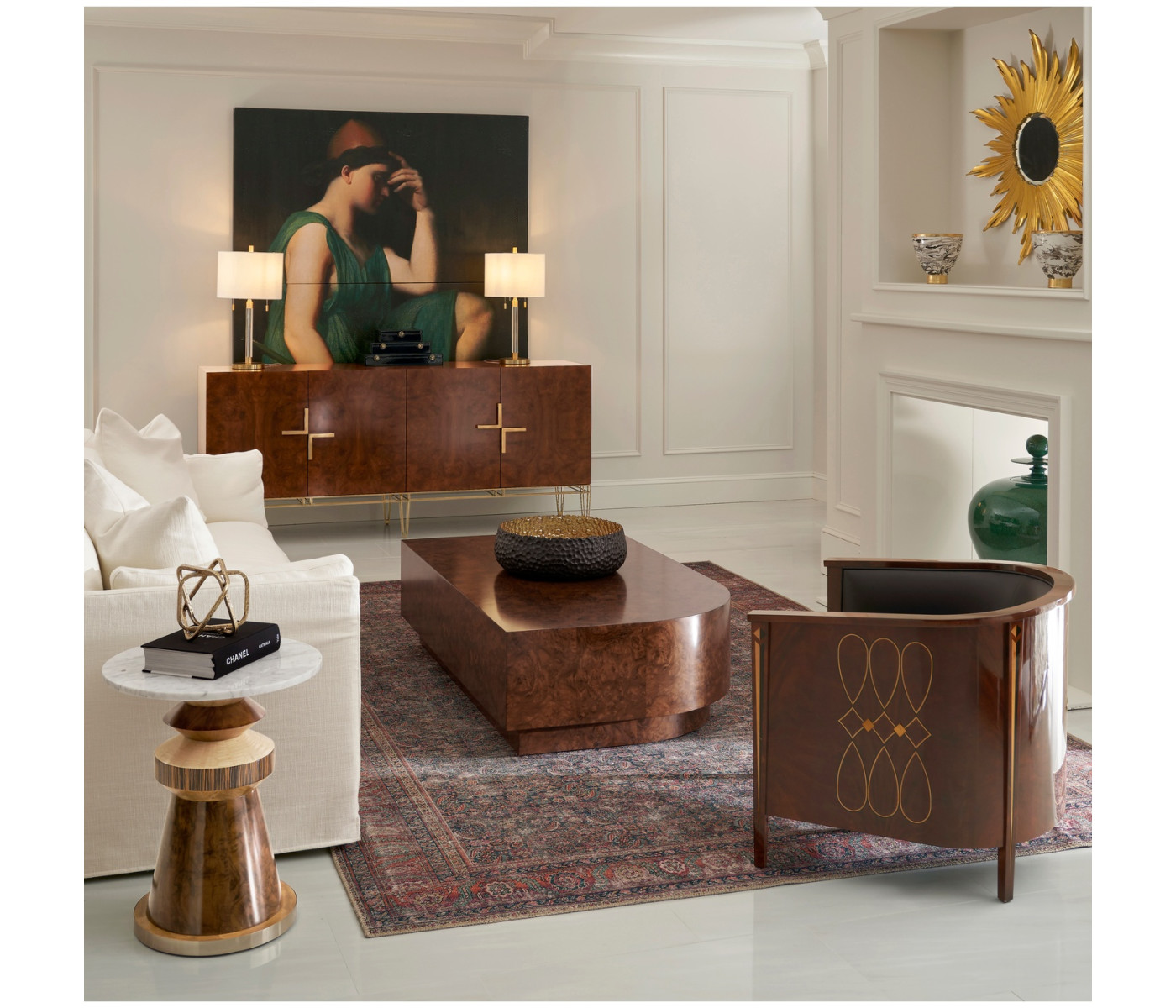 Knightbridge Antique Mahogany Tub Chair