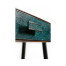 Teal Faux Shagreen and Bronze Legged Console