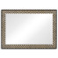 Classic Ebony & Ivory Herringbone Mirror