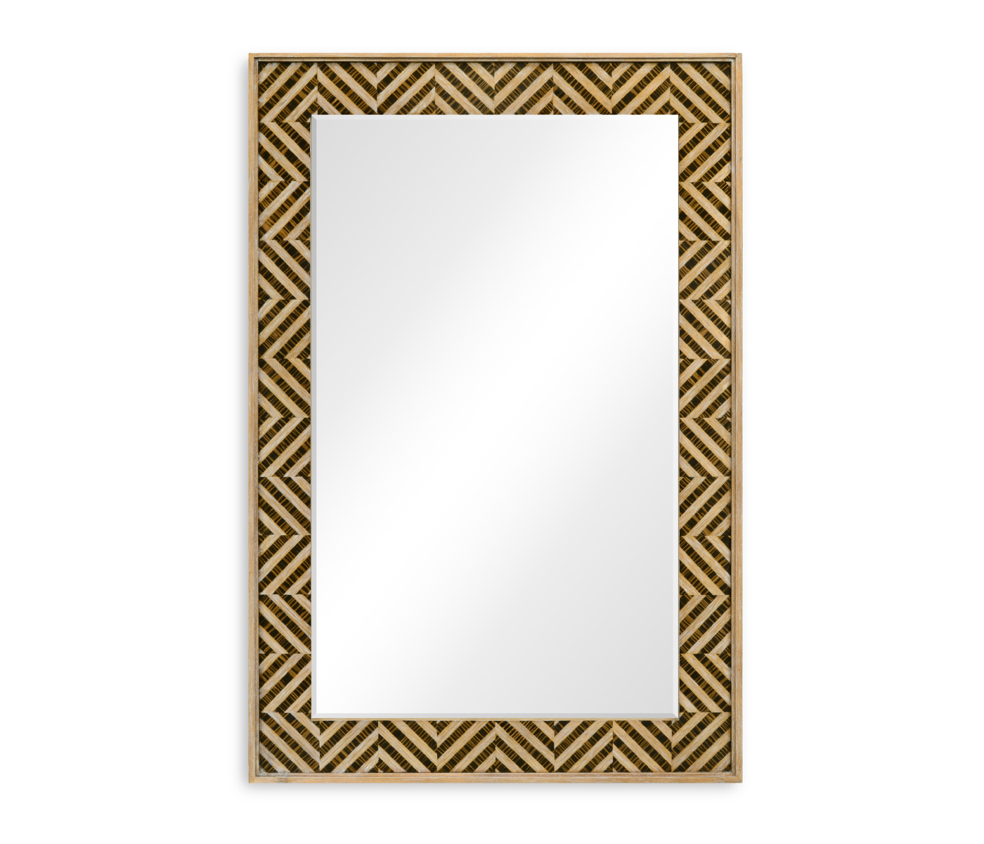 Classic Julian Herringbone  mirror (Tan Tweed)