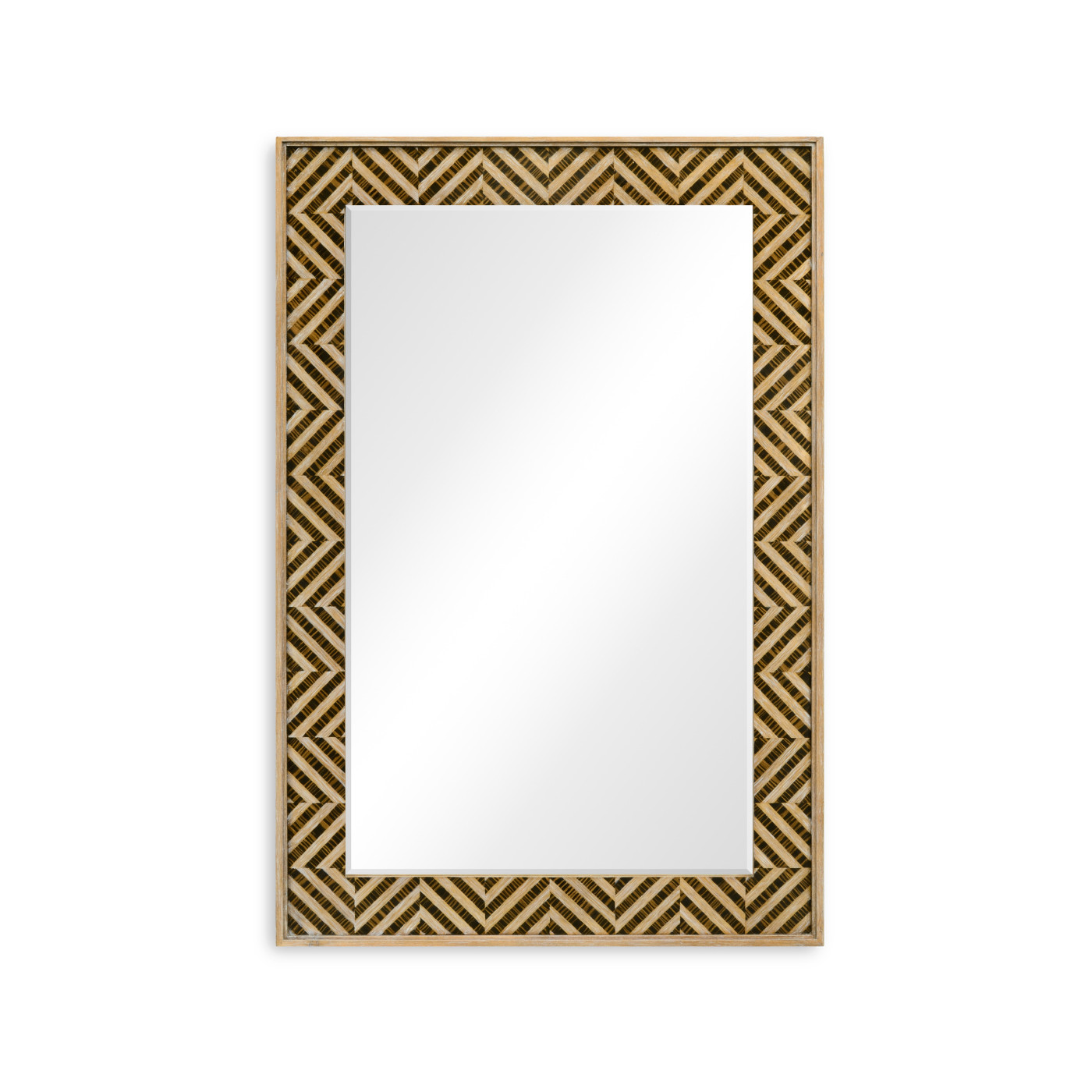 Classic Julian Herringbone  mirror (Tan Tweed)