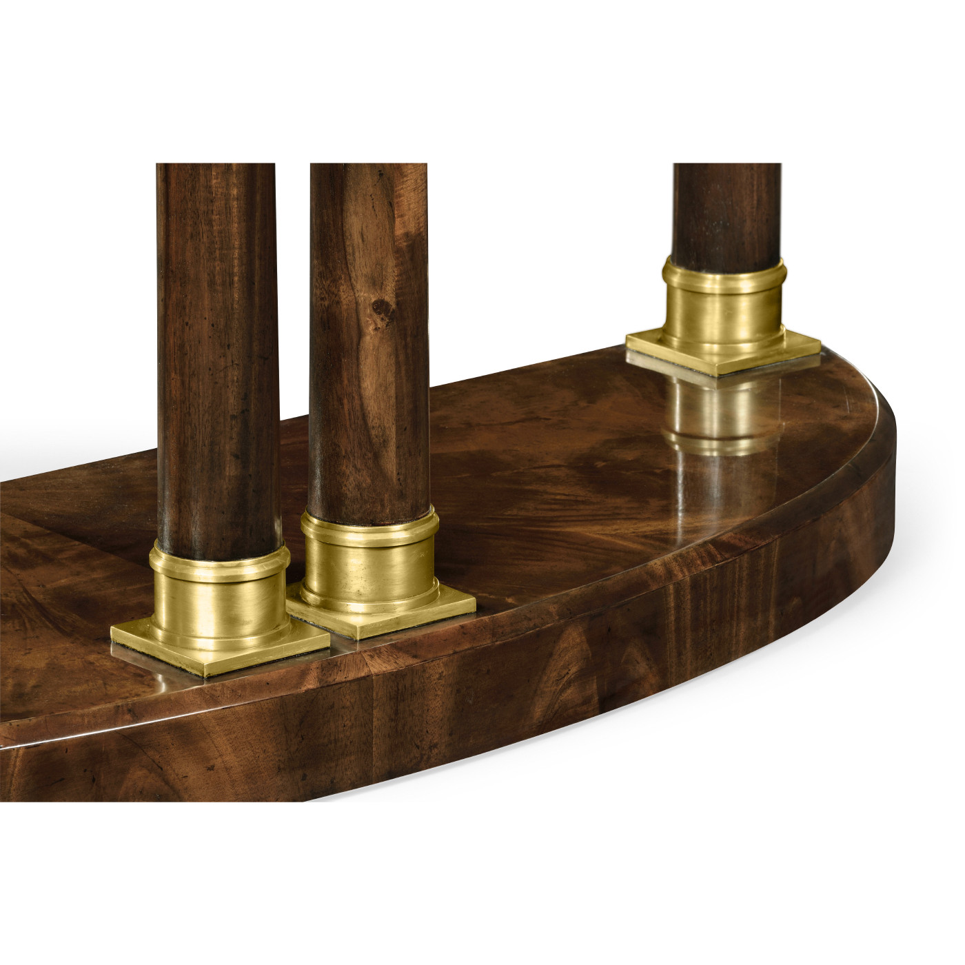 Mahogany Biedermeier demilune console