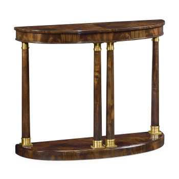 Mahogany Biedermeier demilune console