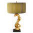 Gold-leaf gilded carved table lamp