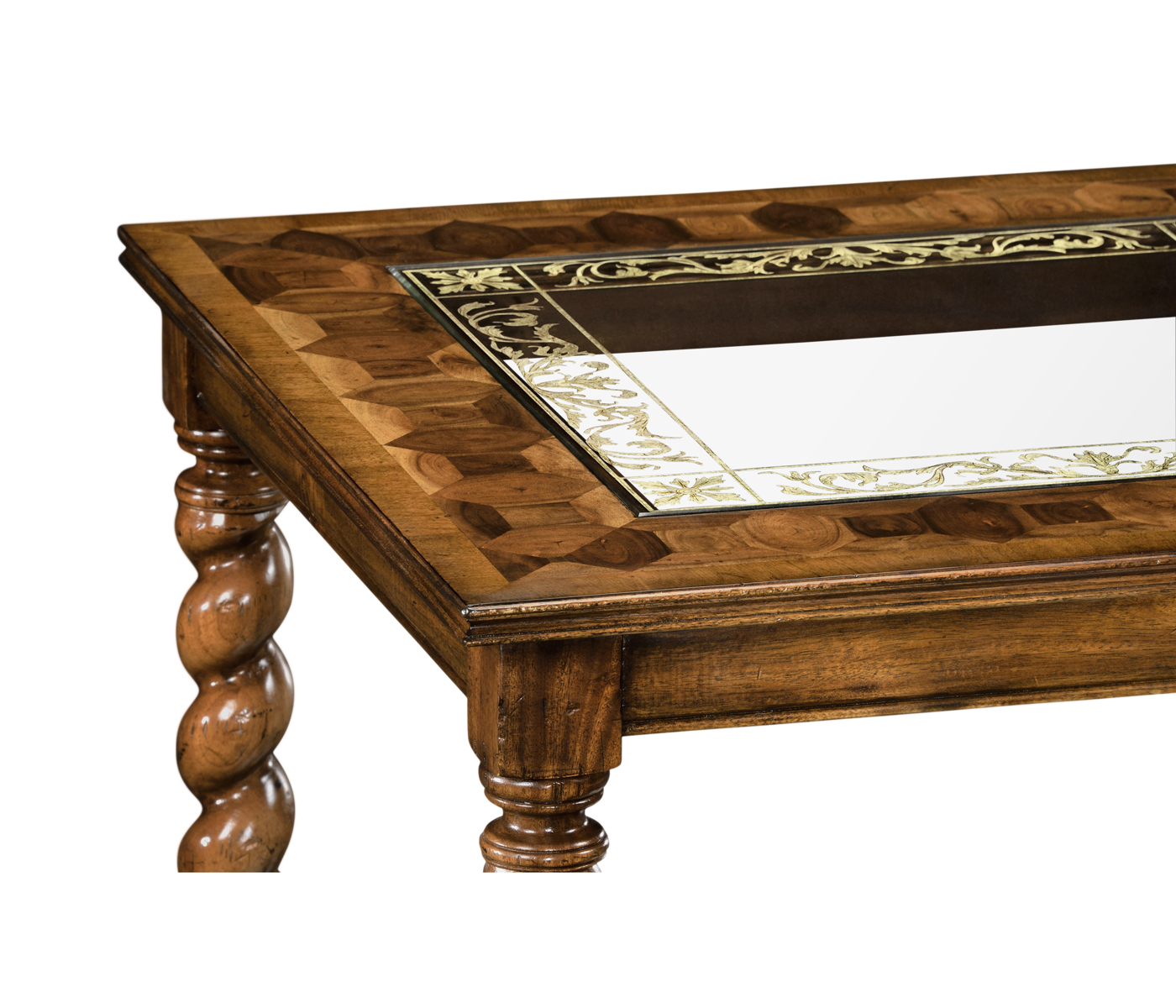 Oyster & églomisé side table (24