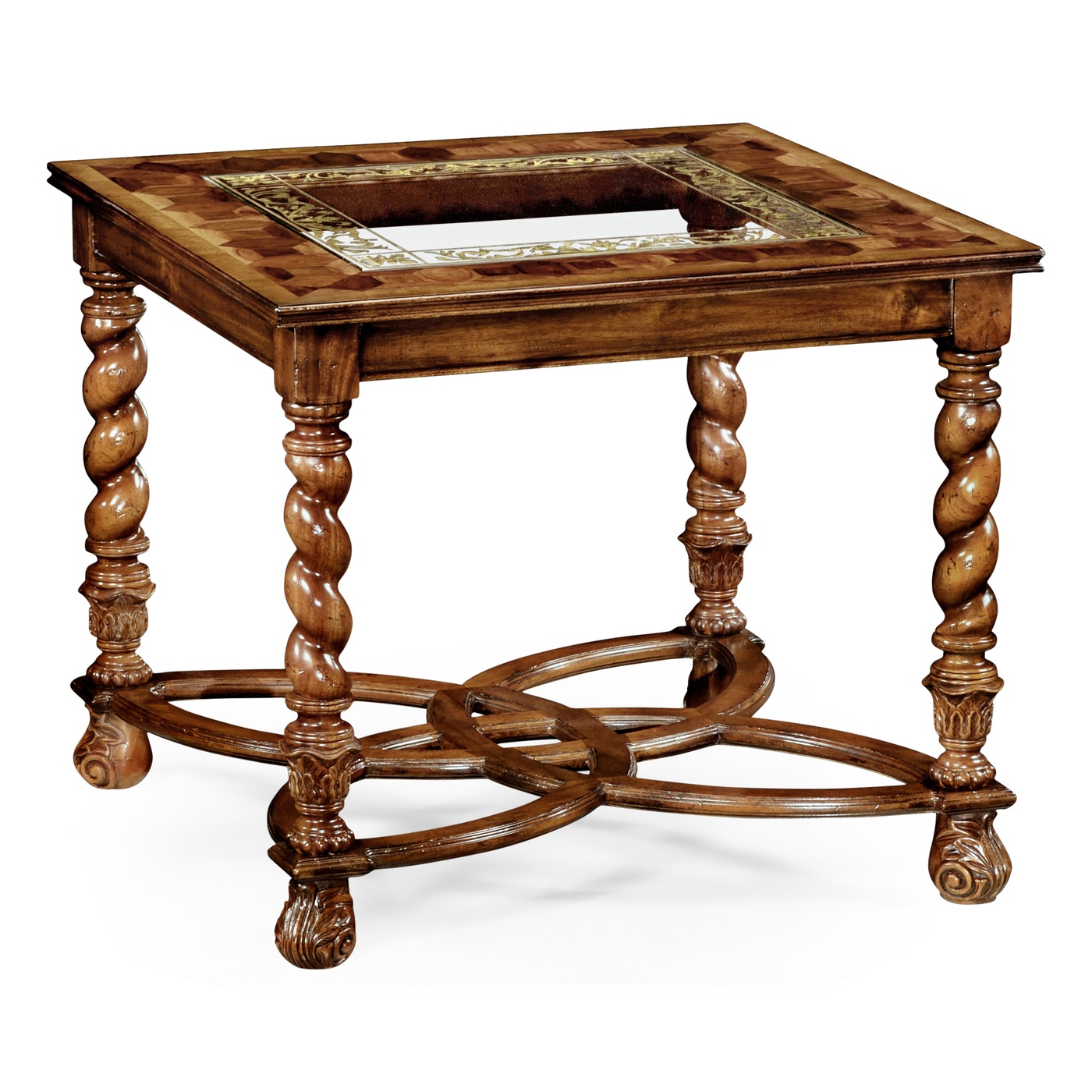 Oyster & Églomisé Side Table 24