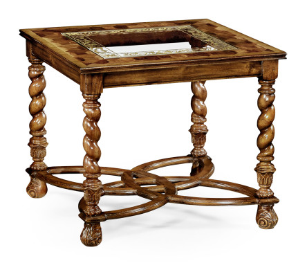 Oyster & églomisé side table (24