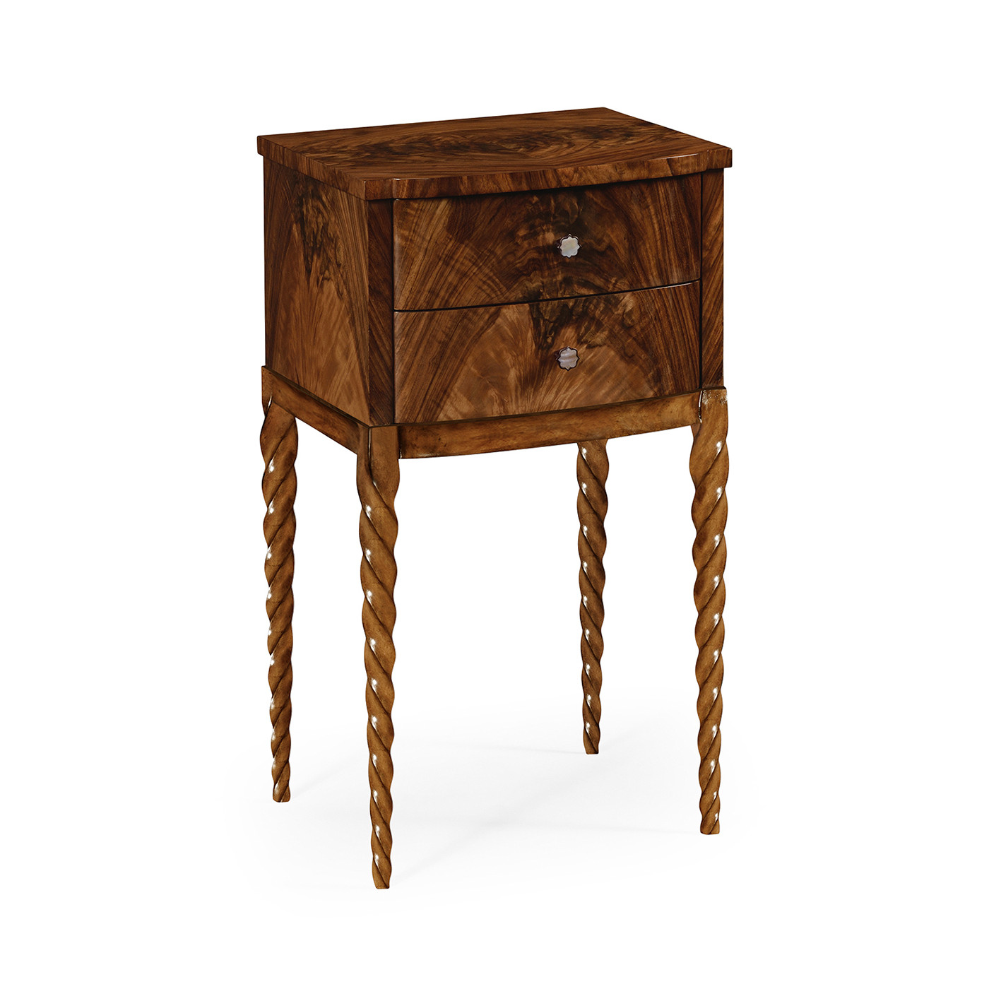 Walnut Barleytwist Lamp Table