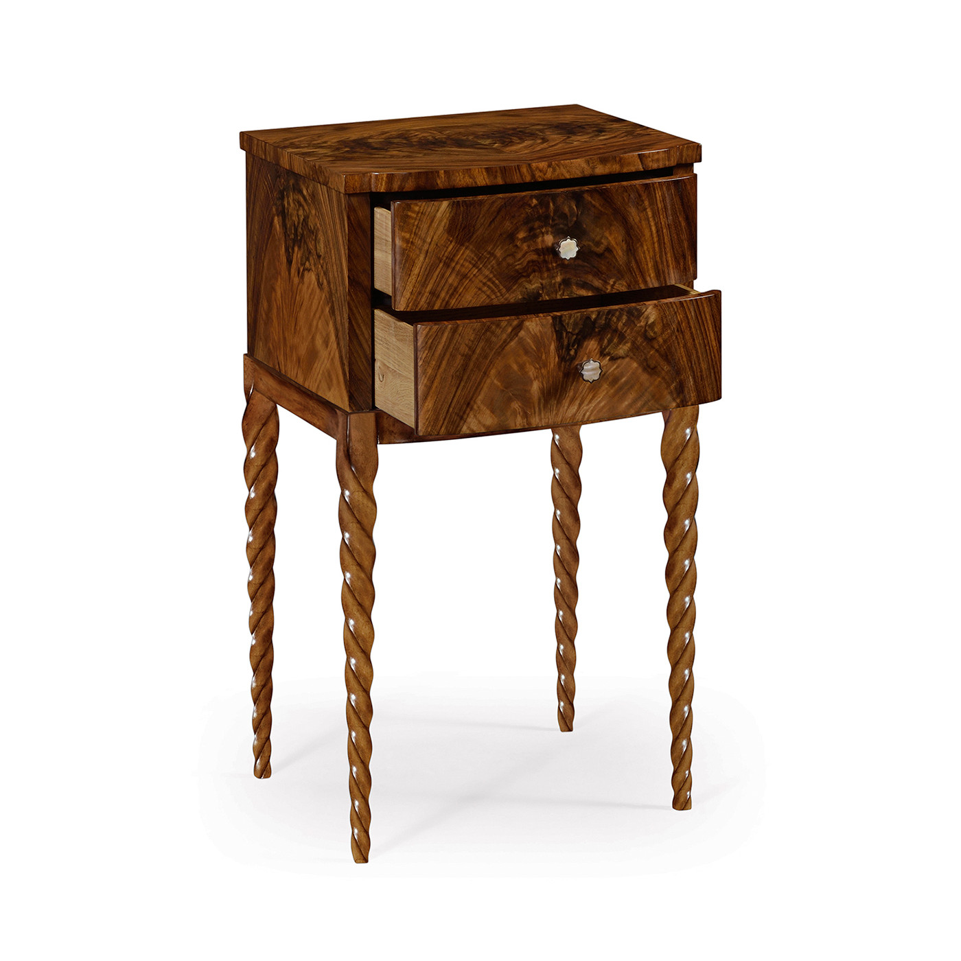 Walnut Barleytwist Lamp Table