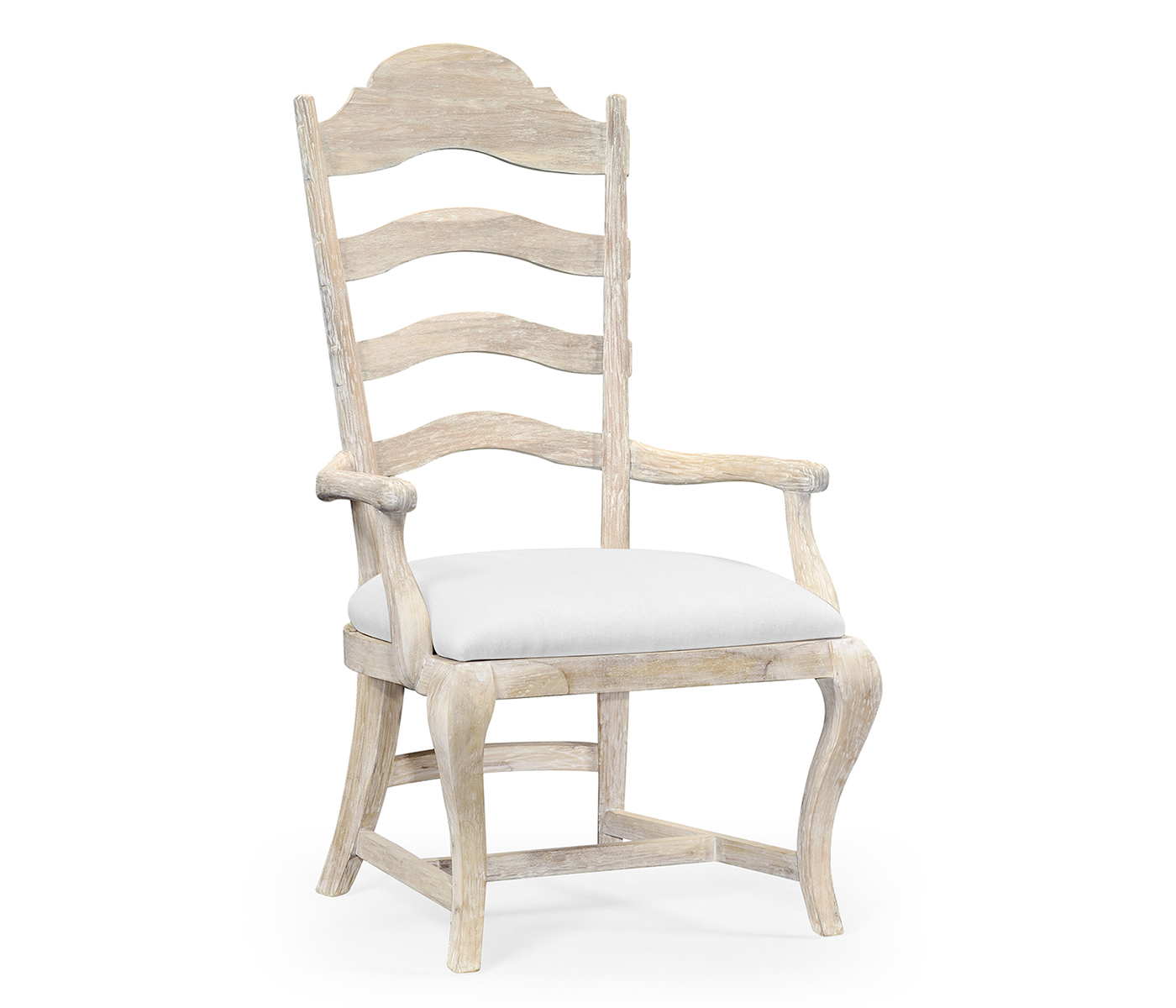 Casual Limed Acacia Dining Arm Chair
