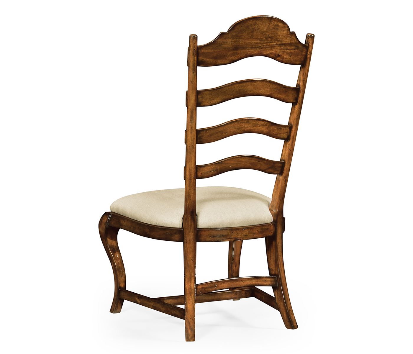 Casual Rustic Walnut Dining Side Chair
