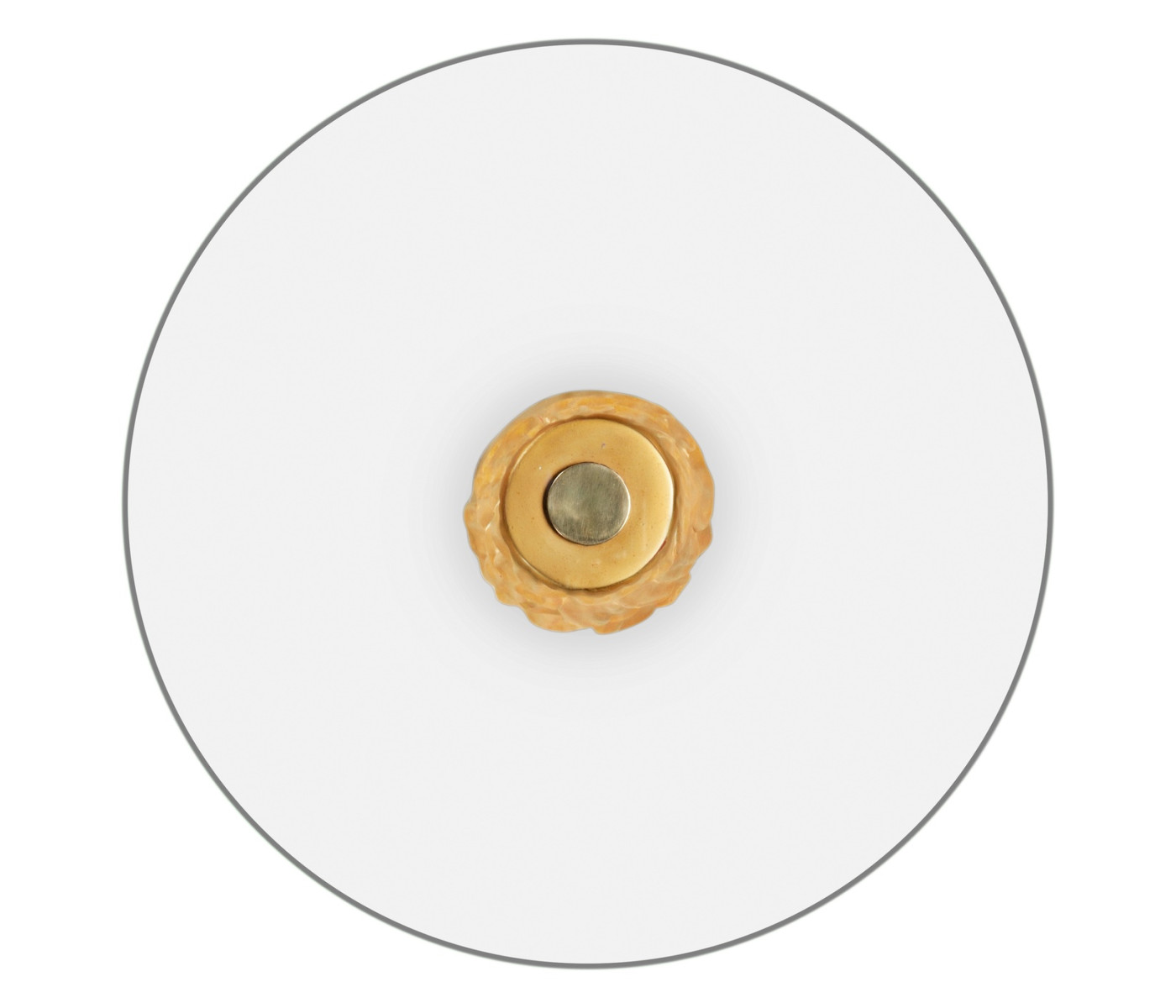 Gilded antique gold leaf round drink table