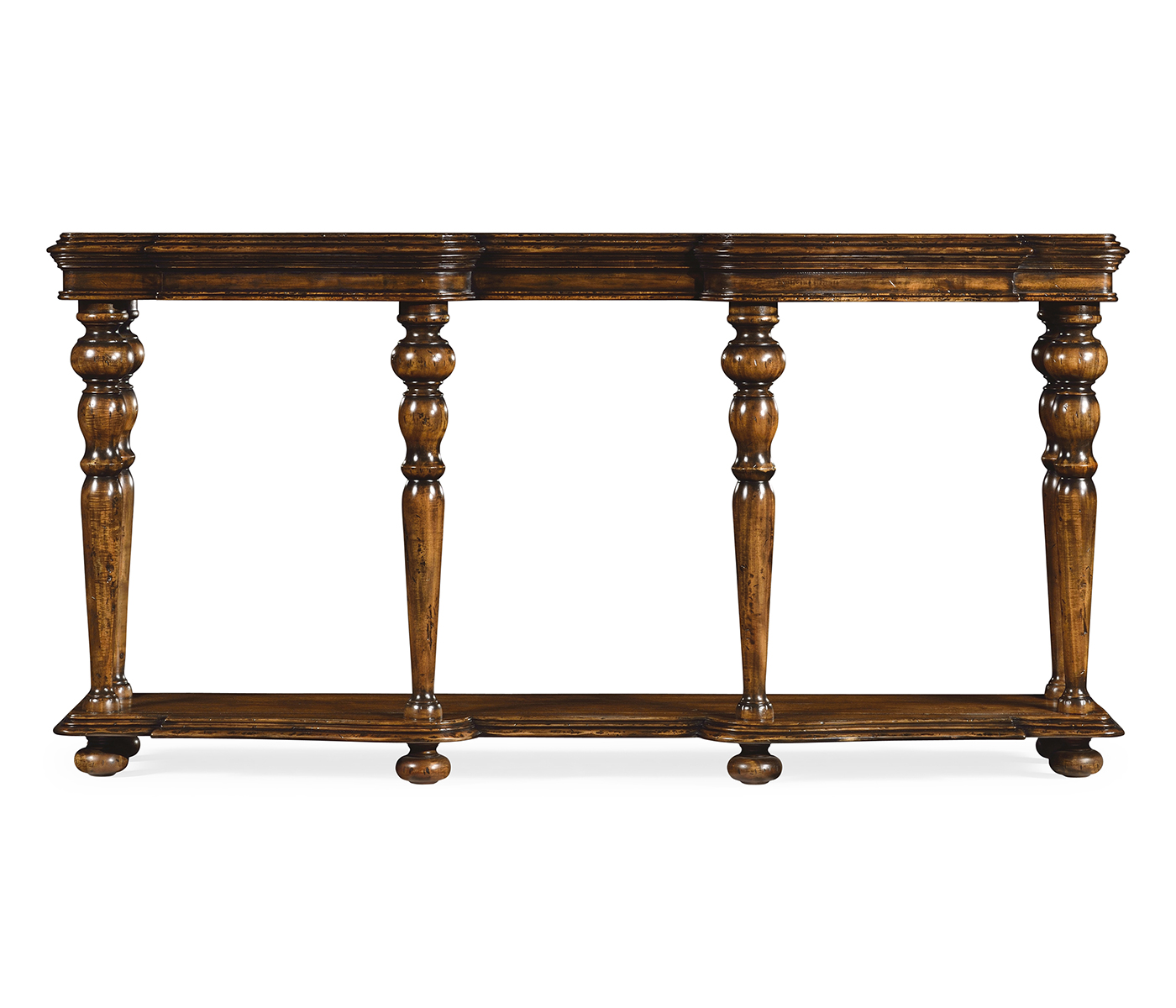 Rectangular Rustic Walnut Console