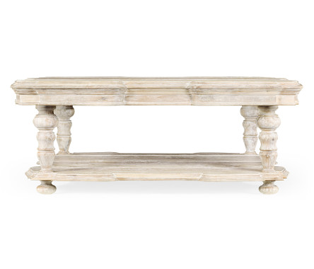 Square Limed Acacia Coffee Table