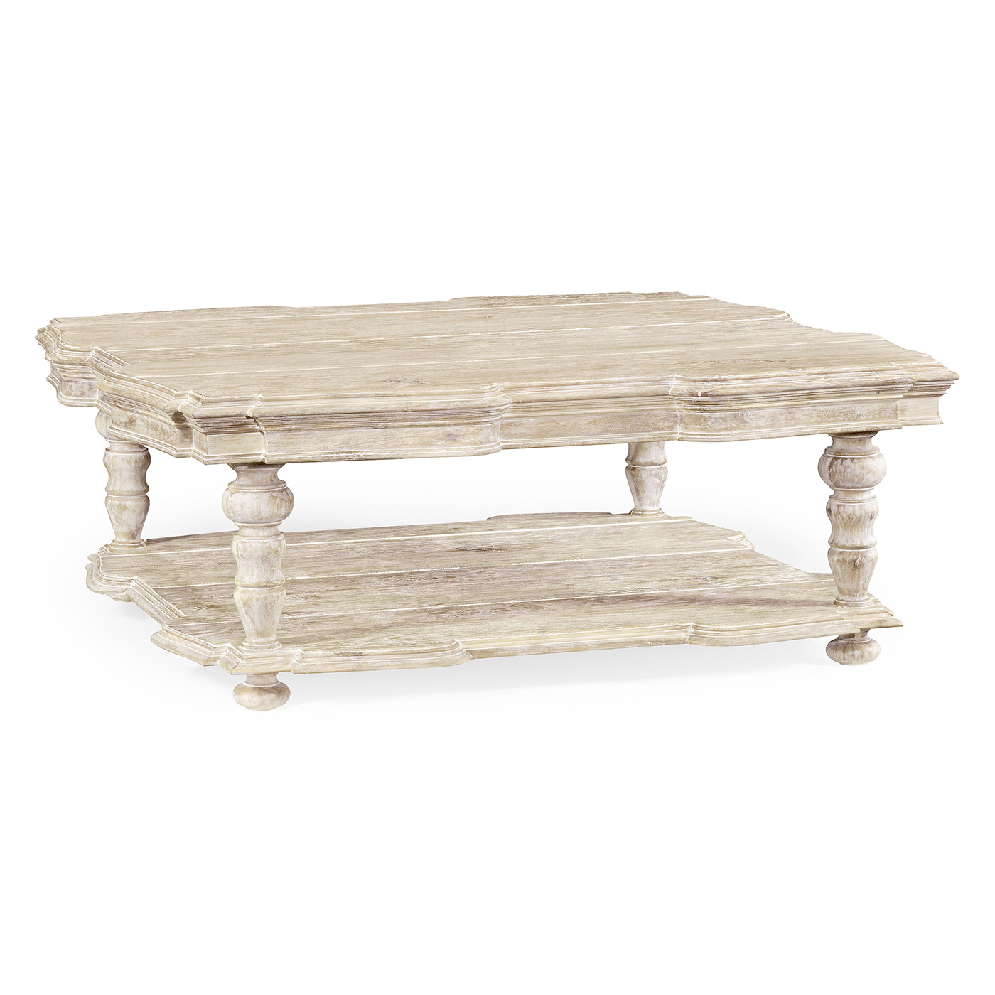 Square Limed Acacia Coffee Table
