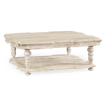 Square Limed Acacia Coffee Table